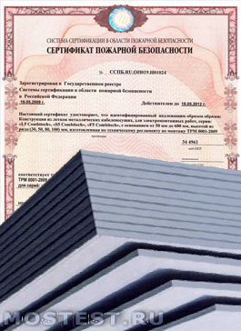 Пожарный сертификат на гипсокартон
