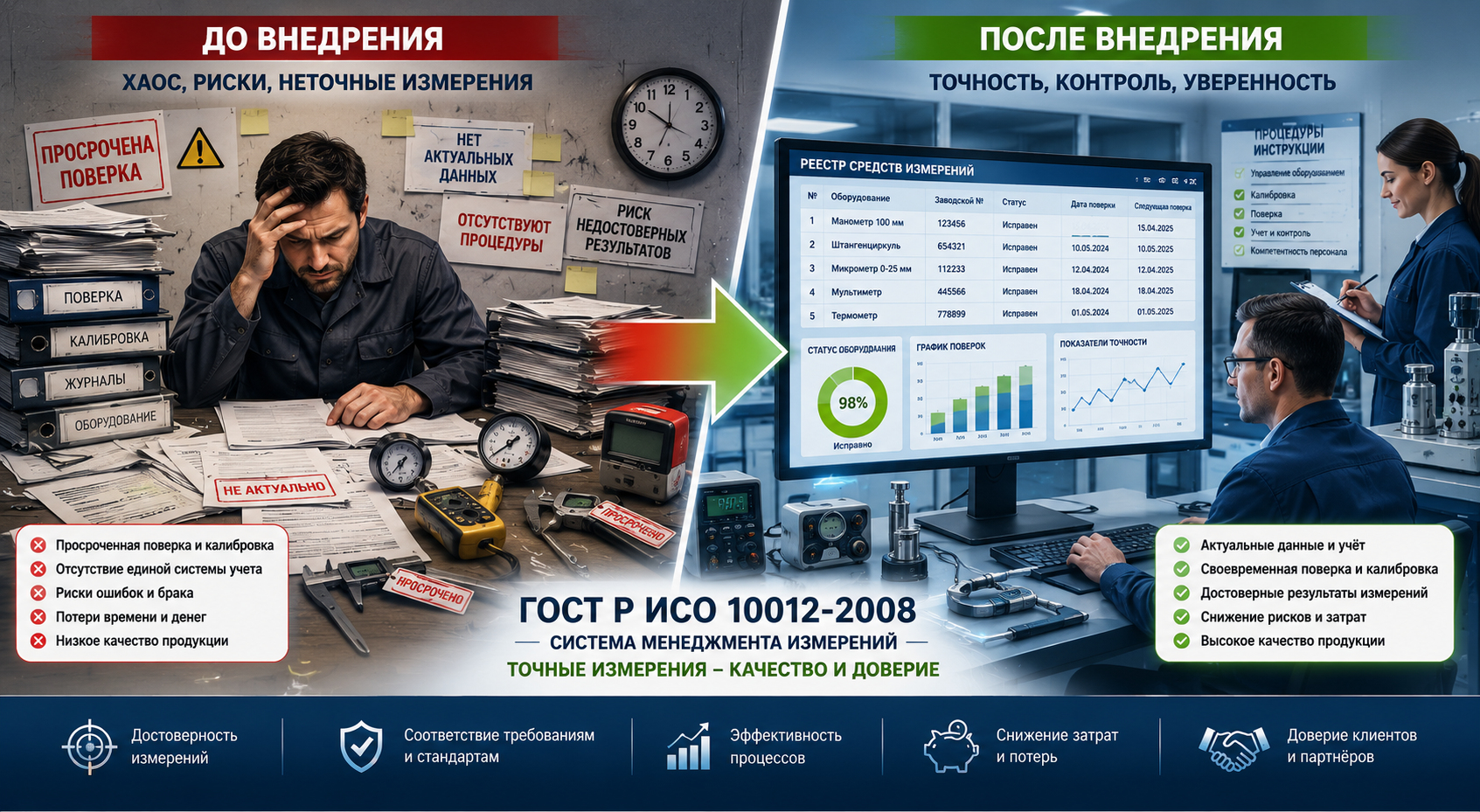 Внедрение ГОСТ Р ИСО 10012-2008