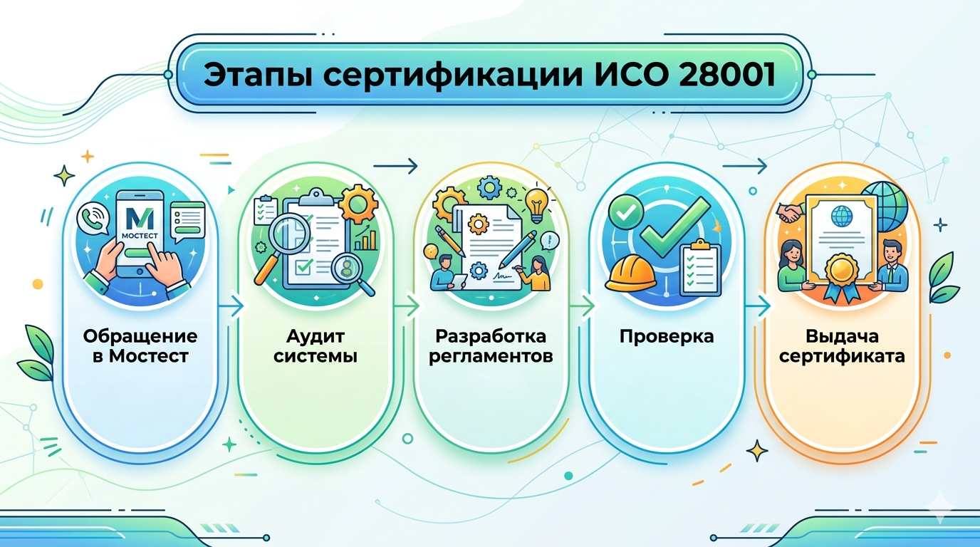 Сертификация ГОСТ Р ИСО 28000 в центре Мостест