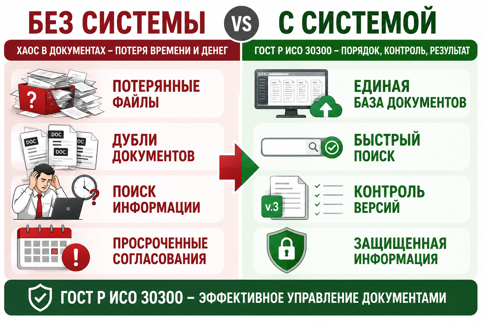 Разработка системы управления документами по ГОСТ Р ИСО 30300
