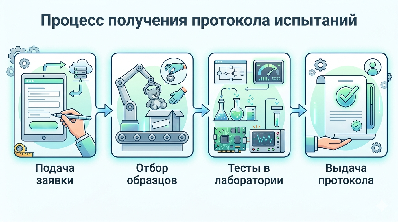 Протокол испытаний на продукцию