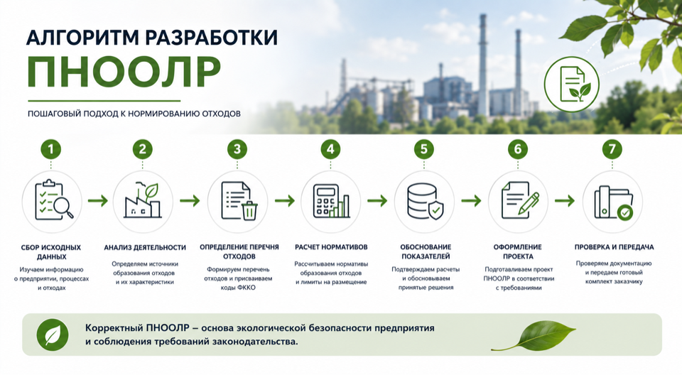 Алгоритм разработки ПНООЛР: семь шагов от сбора исходных данных до передачи проекта