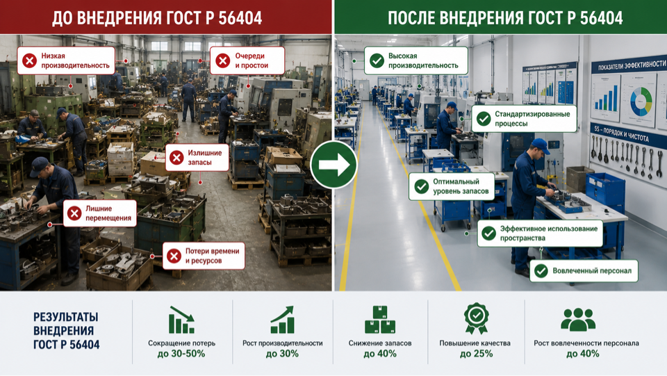 Сертификация по ГОСТ Р 56404 (бережливое производство)