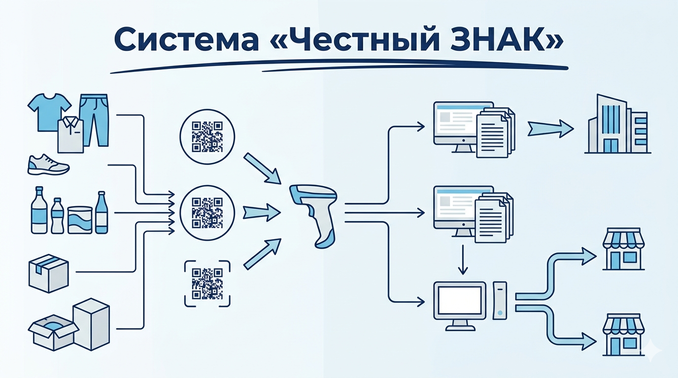 Регистрация в системе «Честный ЗНАК» (маркировка)